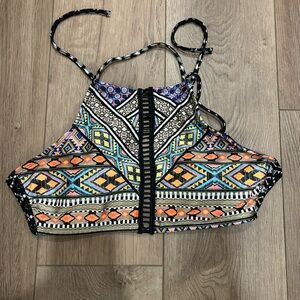 George Embellished Crop Bikini Top